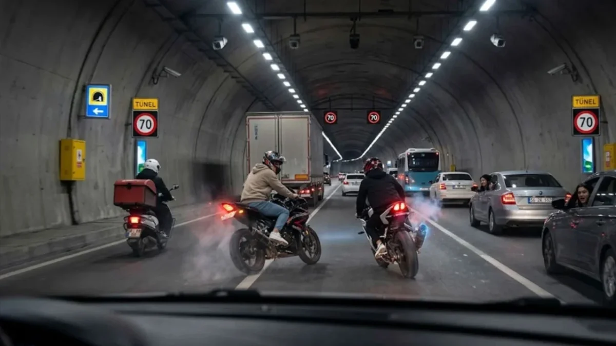 Trabzon tünellerinde motosiklet tehlikesi! Denetimler artırılmalı