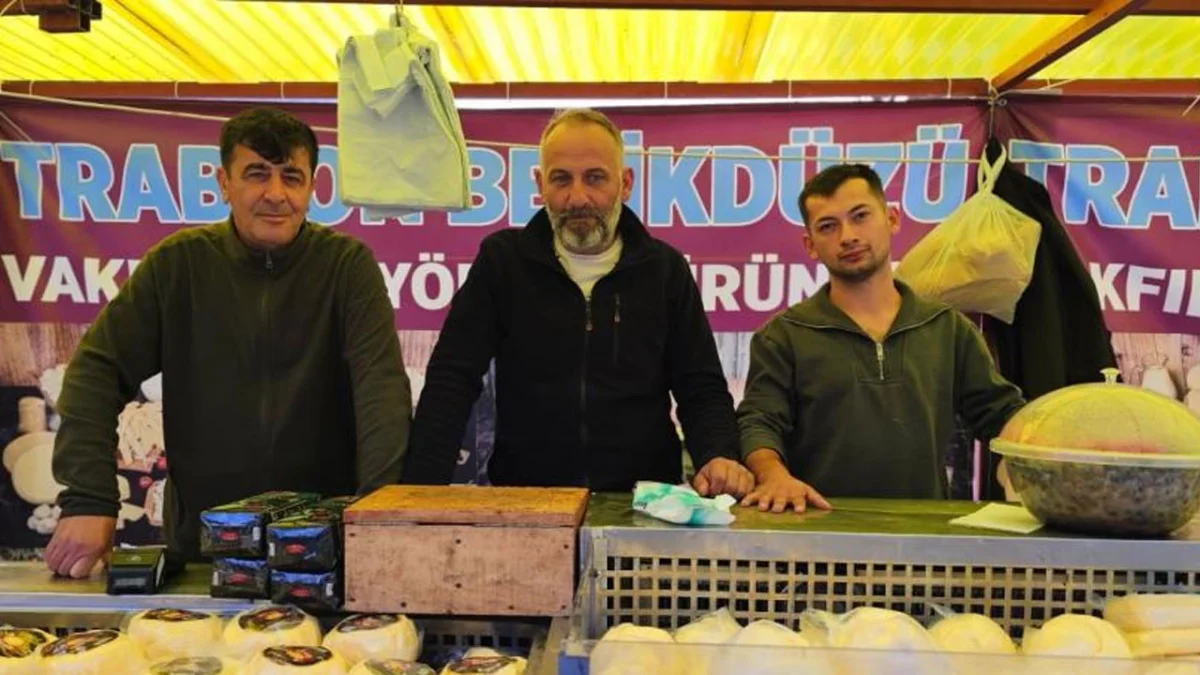 Trabzon’un lezzetleri Muş’ta! Tereyağı, peynir, pestil ve kömeye yoğun ilgi
