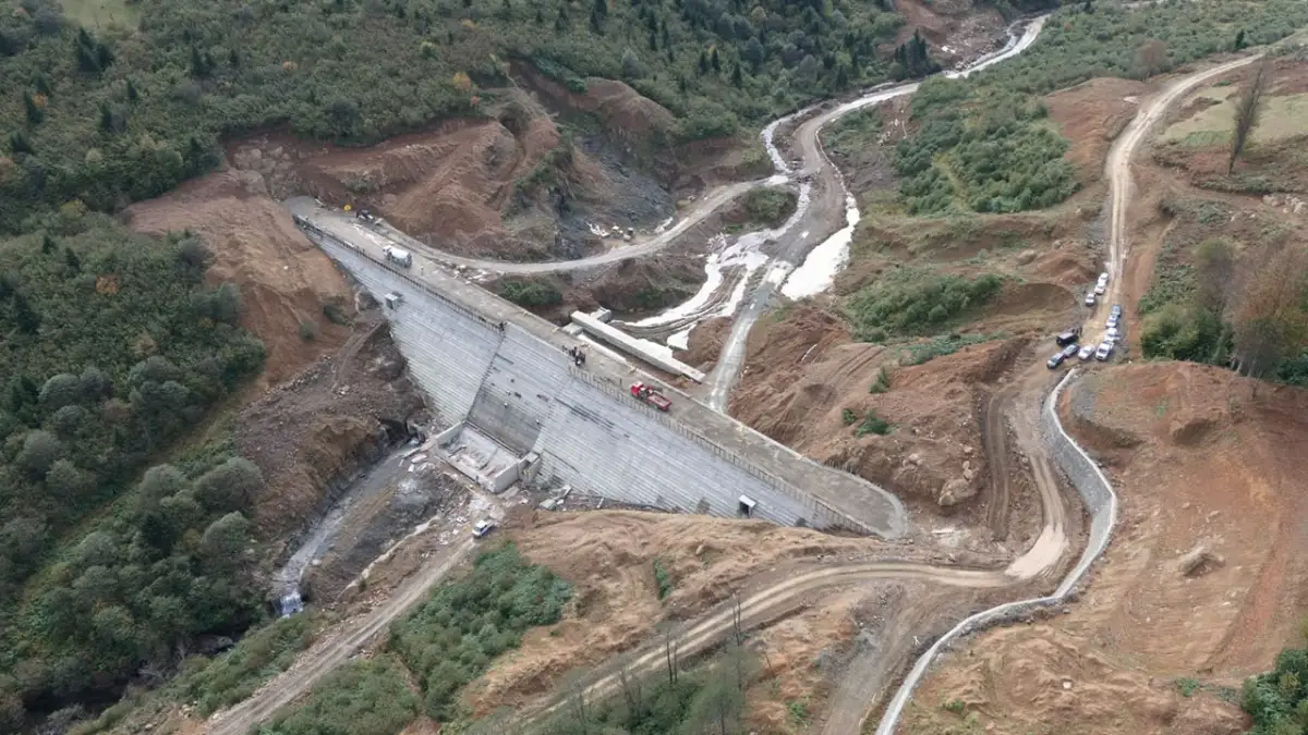 Trabzon’un su ihtiyacına Uçarsu Göleti nefes olacak!
