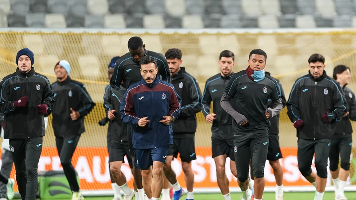 Trabzonspor’da kritik maç öncesi son antrenman!