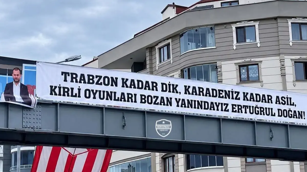 Trabzonspor taraftarlarından Ertuğrul Doğan’a destek!
