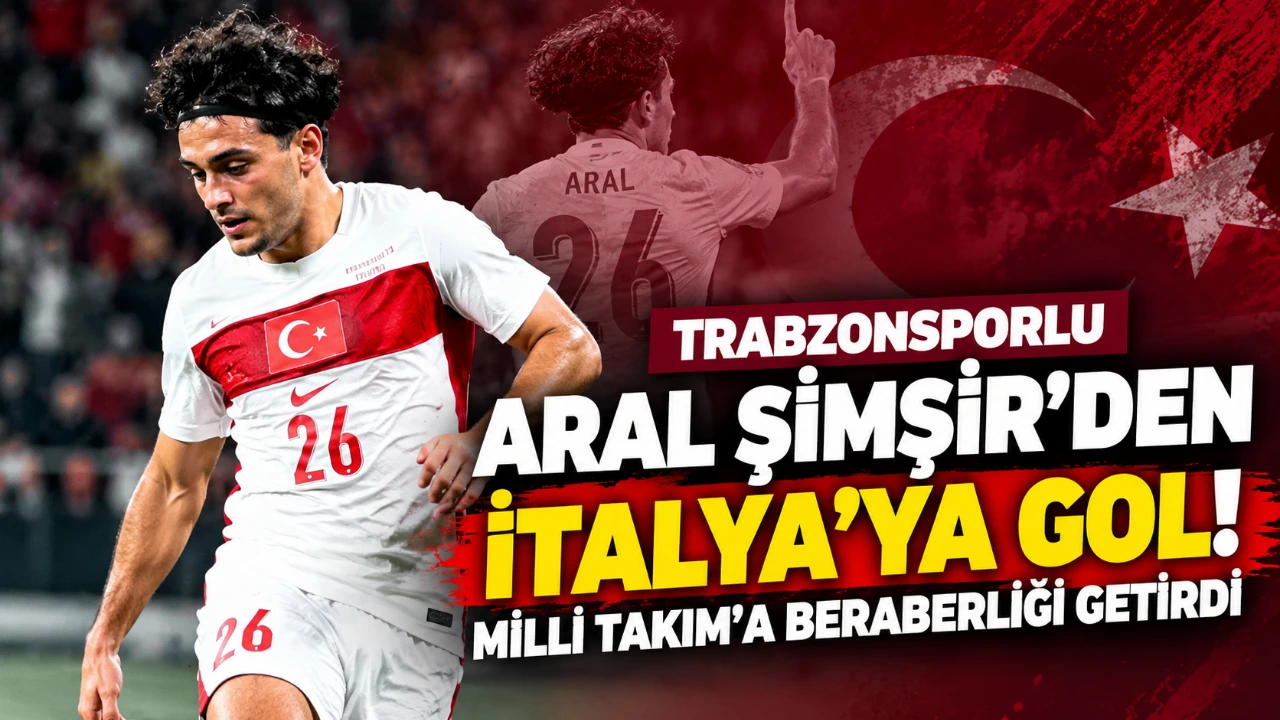 Trabzonsporlu Aral Şimşir’den İtalya’ya gol! Milli Takım’a beraberliği getirdi