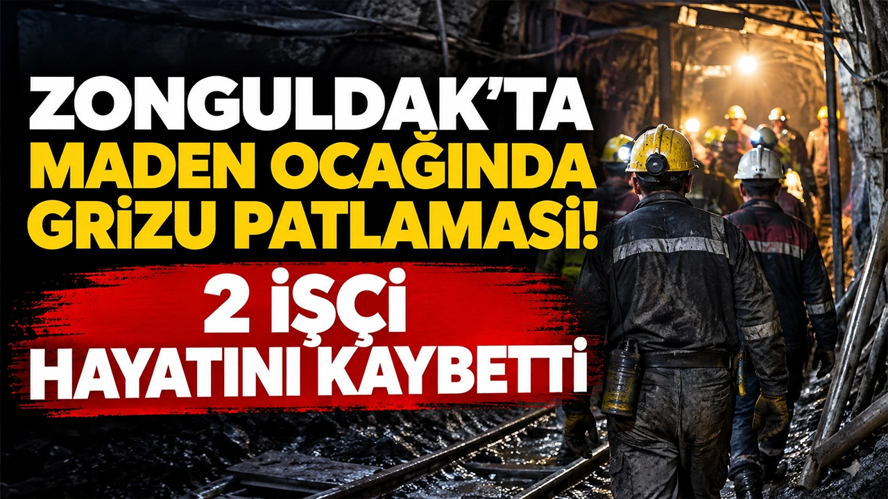 Zonguldak'ta maden ocağında grizu patlaması! 2 işçi hayatını kaybetti