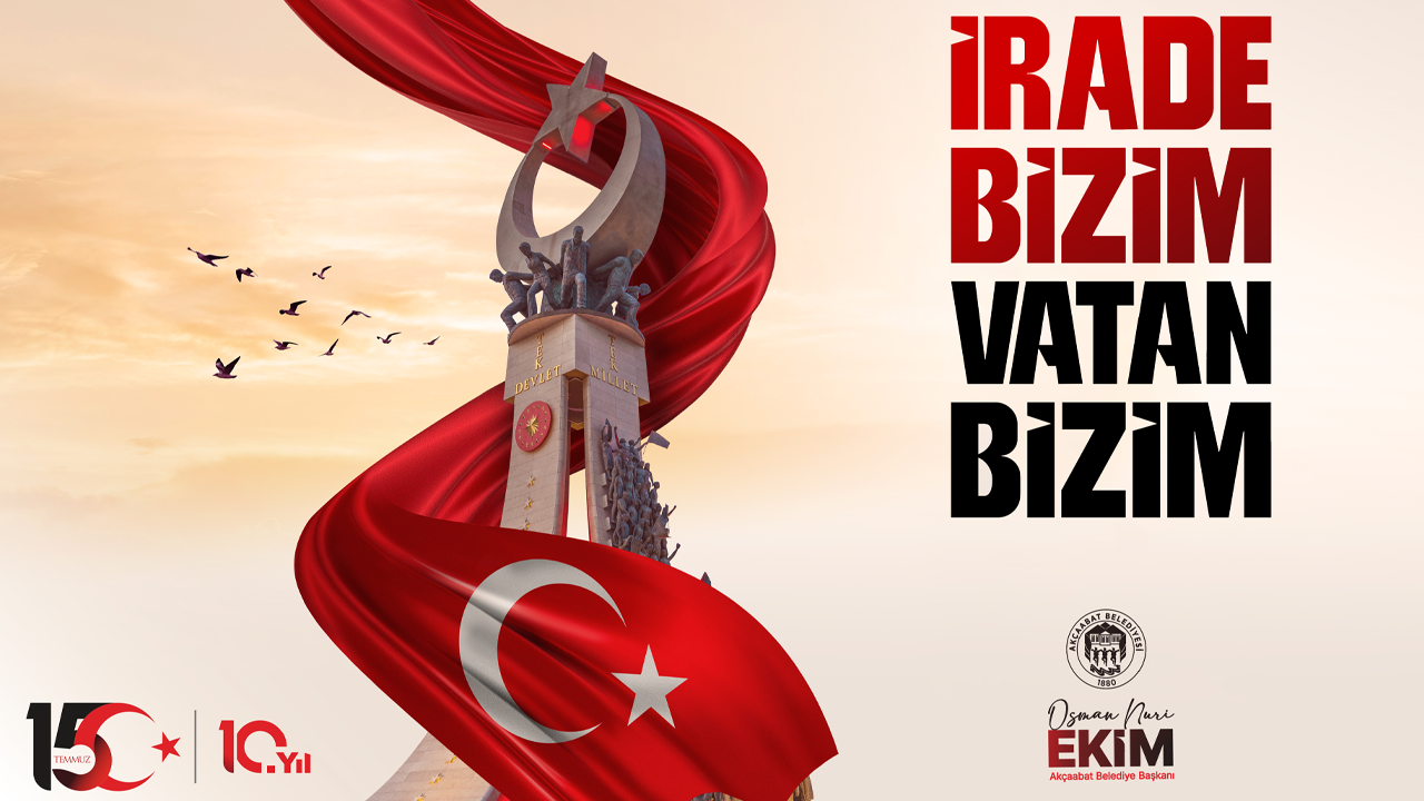 Akçaabat Belediyesi 15 Temmuz İlan