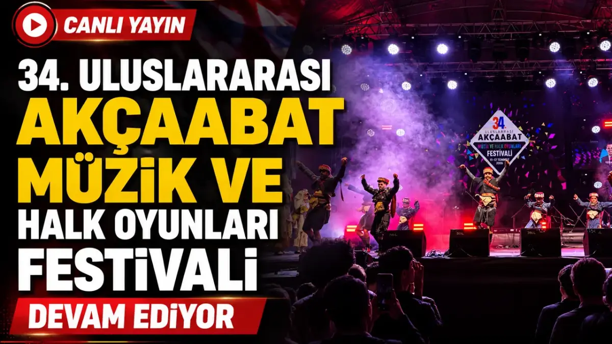 34. Uluslararası Akçaabat Müzik ve Halk Oyunları Festivali tüm çoşkusuyla devam ediyor