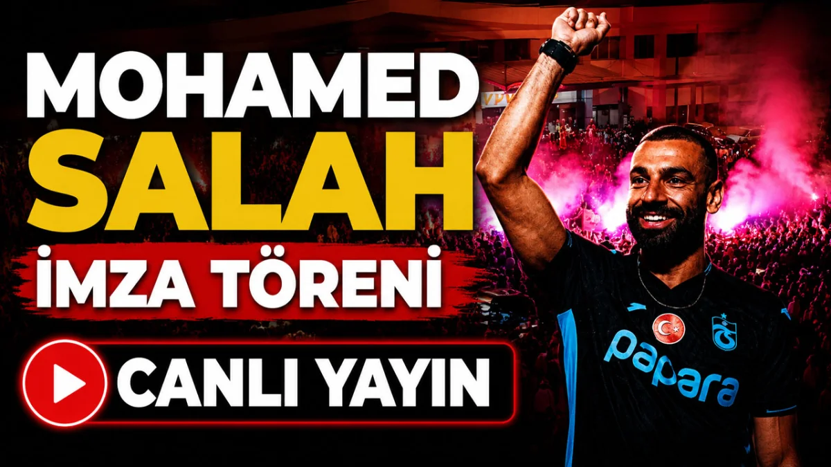 Mohamed Salah’ın Trabzonspor imza töreni - CANLI YAYIN