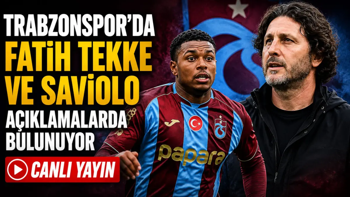 Trabzonspor’da Fatih Tekke ve Saviolo açıklamalarda bulunuyor  – CANLI YAYIN