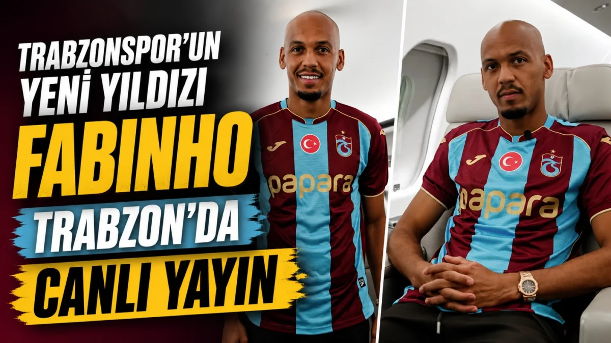 Trabzonspor'un yeni transferi Fabinho Trabzon'da - CANLI YAYIN
