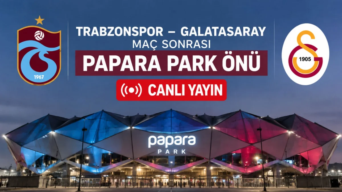 Trabzonspor-Galatasaray maçı sonrası Haber61’de canlı yayın
