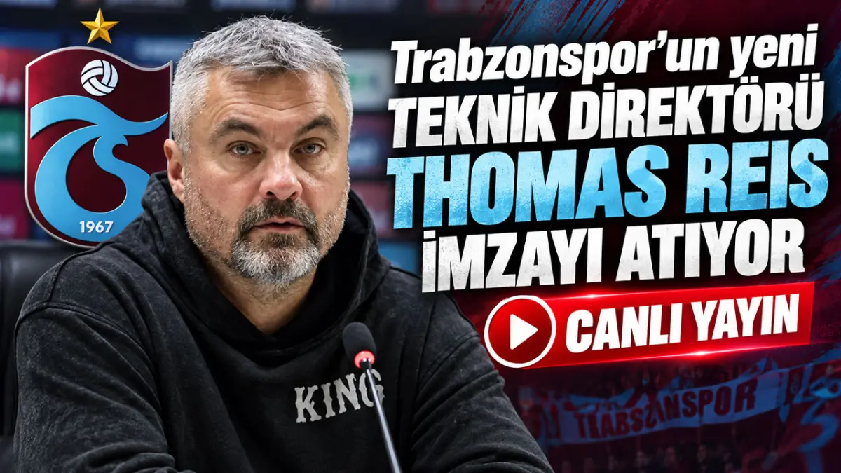 Trabzonspor'un yeni Teknik Direktörü Thomas Reis imzayı atıyor - Canlı Yayın