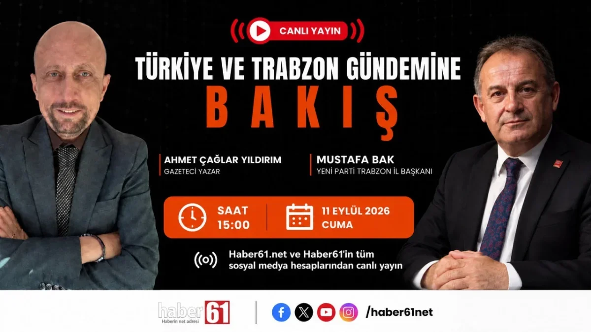 Yeni Parti Trabzon İl Başkanı Mustafa Bak, Bakış Programı'nda