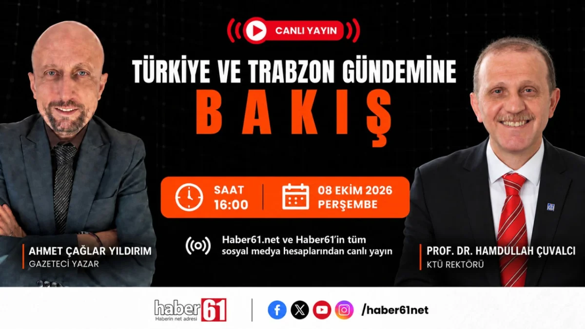 Bakış Programı'nın bugünkü konuğu KTÜ Rektörü Hamdullah Çuvalcı / CANLI YAYIN