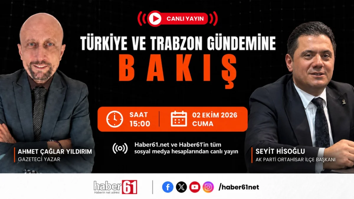 Bakış programının konuğu AK Parti Ortahisar İlçe Başkanı Dr. Seyit Hisoğlu