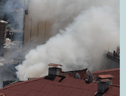 Çömlekçi'de yangın paniği