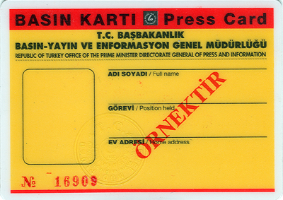 Sarı Basın kartının önemi azalıyor