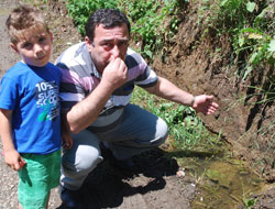 Giresun'da lağım rahatsızlığı
