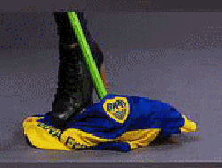 Sarı Lacivert forma paspas oldu