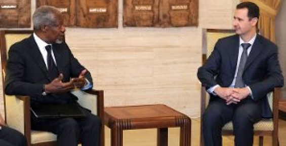 Annan Beşar Esad ile görüştü