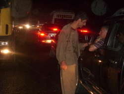 İşte yol kesen teröristler