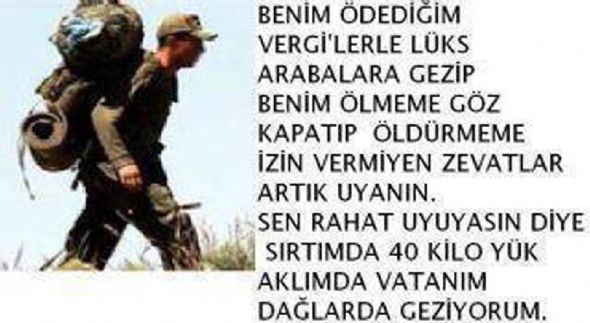 Şehidimizin son mektubu bu idi