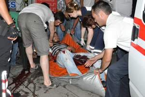 Trabzon Suluhan'da bıçaklı kavga