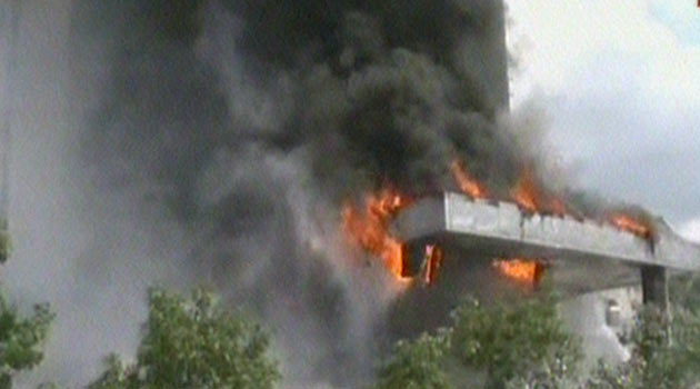 Polat Towers'da büyük yangın