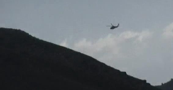 Helikopterler bomba yağdırdı