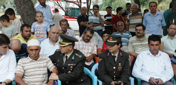 Şehit askerler için tören yapıldı