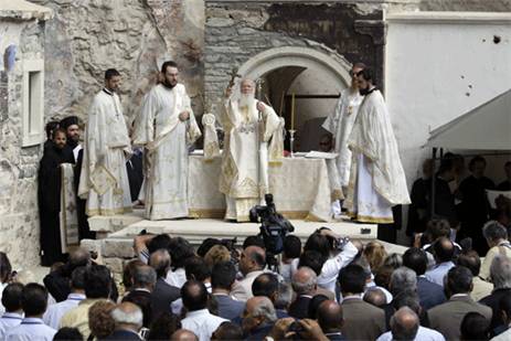 Sümela Manastırı'nda ayin hazırlığı