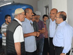 Başkan içme suyunu inceledi