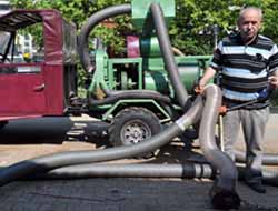 Fındık toplama makinesi yaptı