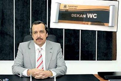 Dekana özel tuvalet!