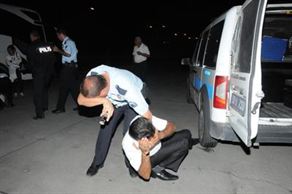 TIR şoförüne saldırdılar!