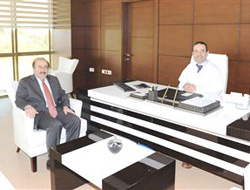 Başkan'dan hastaneye ziyaret