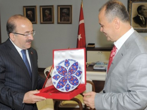 Kutlu'dan başkan'a veda ziyareti