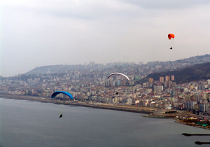 Trabzon'da Yamaç Paraşütü