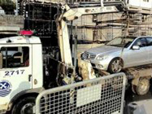 Çekiciyle gözaltına alındı !