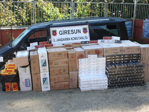 Görele'de "61" plakalı araca operasyon