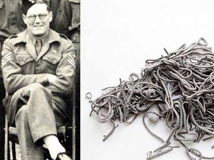 Cesedinden geri bir avuç metal kaldı