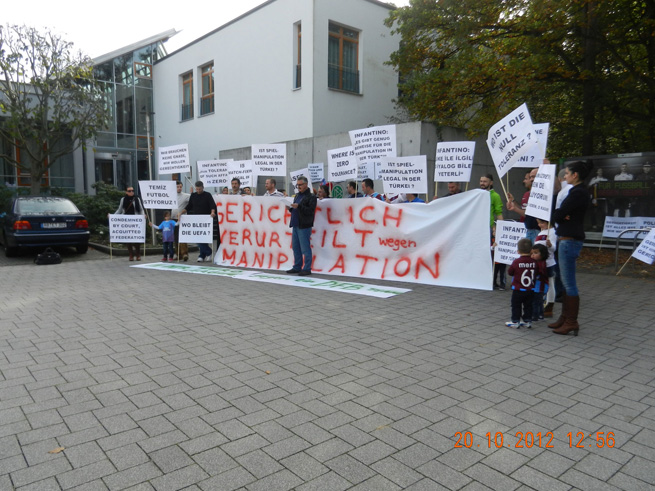 Almanya'da temiz futbol eylemi