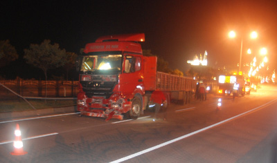 Giresun'da köpeğe çarpmamak için kaza yaptı