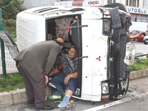 Vakfıkebir'de bayram dönüşü kaza