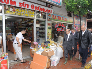 Araklı'da heyelan ile ilgili inceleme