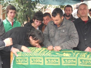 Trabzon'da genç işçi için son görev