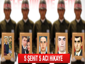 Şemdinli'de 5 şehit 5 acı hikaye