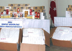 Ordu'da kaçakçılık operasyonu