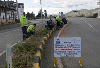 Trabzon Belediyesi hizmete devam ediyor
