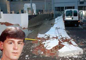 Trabzon'da duvar çöktü 1 yaralı