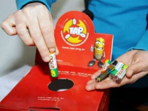 Rize'de ödüllü atık pil toplama kampanyası