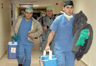 Hale öğretmenin organları yola çıktı